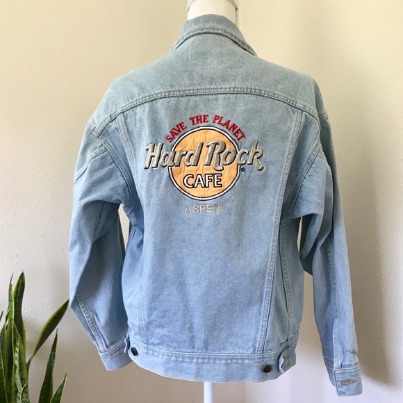 vintage hard rock denim jacket